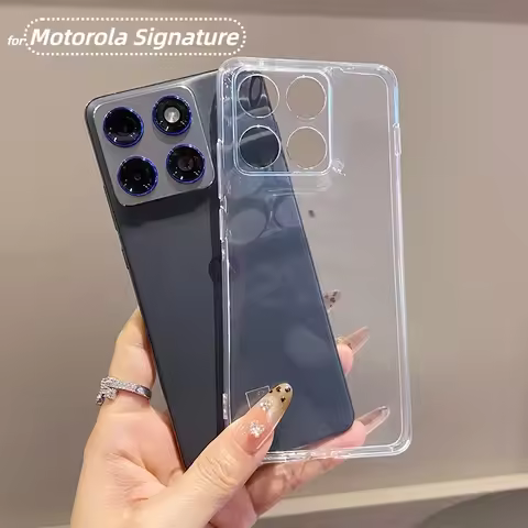 Luxury Clear Case for Motorola Signature Moto Edge 70 Ultra Fusion+ 60 s Pro 50 Ultra Neo G77 G67 G5