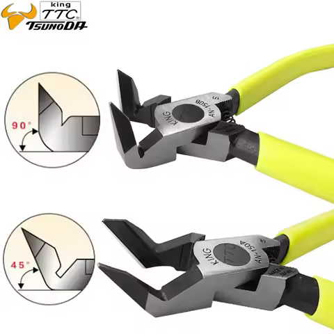 Japan King TTC 6Inch AN-150A 45 or AN-150B 90 Degree Curved Blade Plastic Nippers Diagonal Cutting P