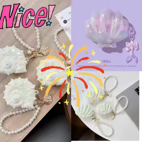 Luxury Conch Glitter for FreeClip2 Protective Case For Huawei FreeBuds5i/ 6i/7i /SE2 SE3 /FreeClip f