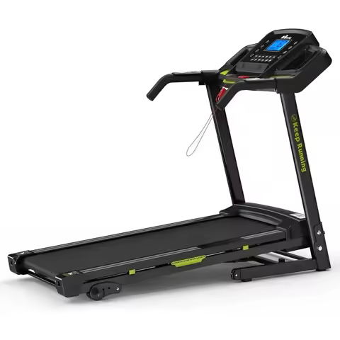 Quiet 3.0 HP Treadmill with Incline, LCD Display, Heart Rate Monitor, and Cup Holder
