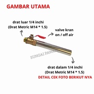 Handle valve faucet on off air nozzle nozzle sprayer spray thread sprayer 1/ 4 inches