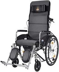 Wheelchair-Heavy Duty With Headrest Foldable Folding And Lightweight Portable With Seat Belt 12812165Cm