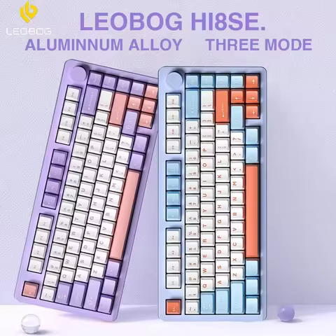 LEOBOG Hi8SE Gasket Wireless Mechanical Keyboard Aluminium Alloy 3 Mode 3/5 Pin RGB Backlit Customiz