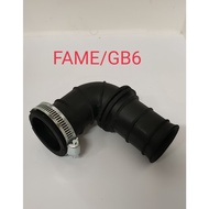 FAME/GB6 AIR CLEANER HOSE WITH CLIP