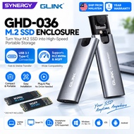 GLINK GHD-036 M.2 NVMe NGFF SSD Enclosure USB 3.1 Type-C External Case Adapter for Laptop PC Phone T