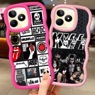 MERAH Z-56 Fashion Rock Band Red Black Pink Case Casing for Realme Narzo 50i C30S C65 C30 50A C55 N5