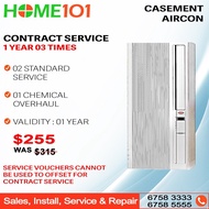 Casement Aircon Contract Chemical &amp; Standard Servicing - Two Time Standard &amp; One Time Chemical Service