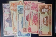 尼加拉瓜6張全新鈔票