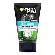 GARNIER MEN OIL CONTROL 3IN1 CHARCOAL 1.WASH 2.SCRUB 3.MASK 100ML