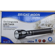 Bright Moon Japan BM-2320 LED Torch Light Rechargeable Heavy Duty Torch Light with extra battery