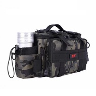 High Capacity Mancing beg Fishing Bag Tactical Bag Belt Shoulder Bag Oxford Cloth Waterproof Fishing