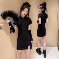 kids cheongsam cheongsam kids cheongsam muslimah kids Girls Cheongsam Summer 2025 New Style Children