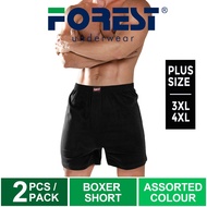 boxer lelaki (2 Pcs) Forest Plus Size Men Boxer 100% Cotton Men Underwear Boxer Lelaki Assorted Colo