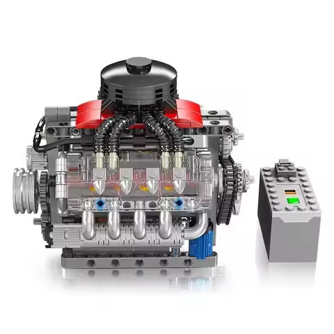 MOULD KING 10171 Technical Motorized LSX454 V8 Engine Building Block Toys Educational Car Bricks Chi