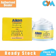 Aiken Ceramide Moisturiser Cream 5x Ceramide Bright Vitamin C 40g Krim Pelembap Skin Hydration 73 Ho