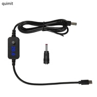 QUIM USB C to 5 5x2 5mm 5V 9V 12V 15V 20V Adjustable Cable Power Adapter Cable with 3 5mm Connector 