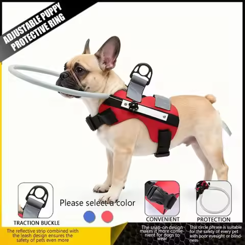 2/3 Gen Blind Dog Halo Protection Harness Safe Blind Eye Dog Halo Anti Collision Walking Bumper Circ