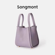Songmont Pine Medium Vegetable Basket Top Layer Cowhide Designer Model Large Capacity Shoulder Handbag