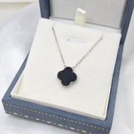 玻璃種墨翠 四葉草 吊墜 | 天然緬甸玉A貨翡翠