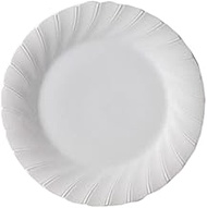 Set of 10, White Shell, 7 Half Cake Plates, 7.6 x 0.7 inches (19.2 x 1.8 cm), Western Pottery Open,