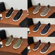 [Top Version] Zegna Zegna Men's Shoes Casual Sports Shoes Retro Sneakers Classic All-Match Slip-On B