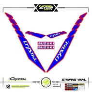 STRIPING SUZUKI CRYSTAL TUNE MOTIF X22 STICKER CRYSTAL TUNE CUSTOM STICKER ORIGINAL CRYSTAL MOTORCYC