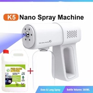 K5/K6x Nano disinfection sprayer Type C USB Charge + food grade sanitizer 5 L纳米消毒喷雾器 + 药水1set