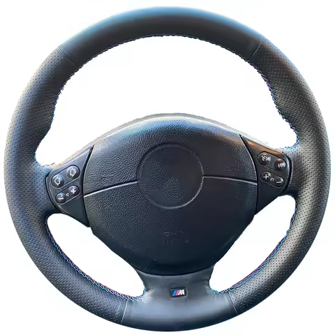 Microfiber leather Custom Steering Wheel Cover For BMW M E36 1996-2000 E39 1995-2001 Z3 M E36/7 E36/