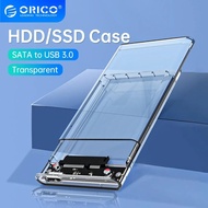 ORICO 2.5'' HDD SSD Case Transparent HDD Case SATA to USB 3.0 Hard Drive Case External 2.5 HDD Enclo
