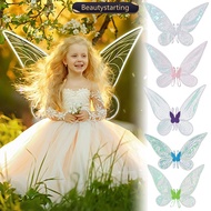 BEAUTYSTARTING Colorful Butterfly Wings Children's Festival Party Performance Prop Angel Elf Wings S