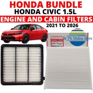HONDA BUNDLE AIR FILTER + CABIN FILTER FOR HONDA CIVIC 1.5L ( FE/FL ) 2021 TO PRESENT