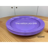 Tupperware Large Deep Plate  Set(4pcs) /Pinggan Makan Budak Purple / Plates Murah/ Dinnerware