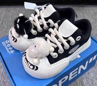 💎鑽石誠信賣家💎Ouder smiler 開口笑帆布鞋藍天白雲增大頭板鞋