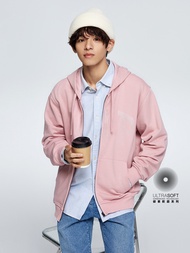 男裝|Logo連帽外套-粉色
