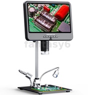 10.1 Inch 4K UHD Digital Microscope Adjustable LED Illumination with IPS Screen 512GB Micro-SD Suppo