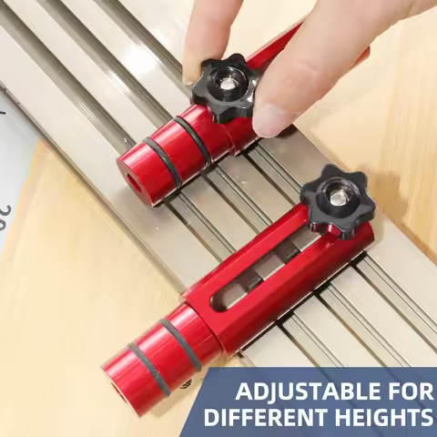 ENJOYWOOD 2PCS MFT Fence Dogs 19mm/20mm Desktop Dog Hole T-Track Hold Down Clamp Woodworking DIY Wor