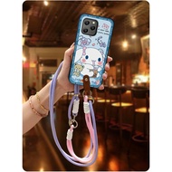 Crossbody Cartoon Phone Case For Blackview BV5300/Pro/Plus/Oscal S70/Pro TPU Graffiti Dirt-resistant