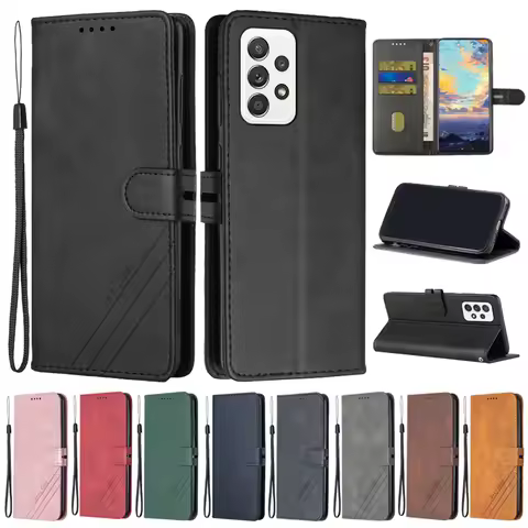 A13 A23 A53 A73 5G Case on For Samsung Galaxy A13 A53 A23 A33 A73 5G M23 M13 F23 F13 Case Cover Leat