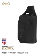 BBF ซองพกนอก KYDEX ( OWB ) Glock 43 / Glock 43X (Gen 1-5) BY:CYTAC BY BKKBOY