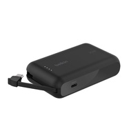 Belkin พาวเวอร์แบงค์ 3C พร้อมสายในตัว New Power Bank 10000 mAh แบตสำรอง ชาร์จเร็ว 20 วัตต์ รุ่น BPB