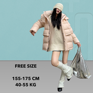 Hitchie A092-1701 Korean Fashion Hoodie Padded Winter Down Jacket Woman Fleece Baju Sejuk Tebal Park