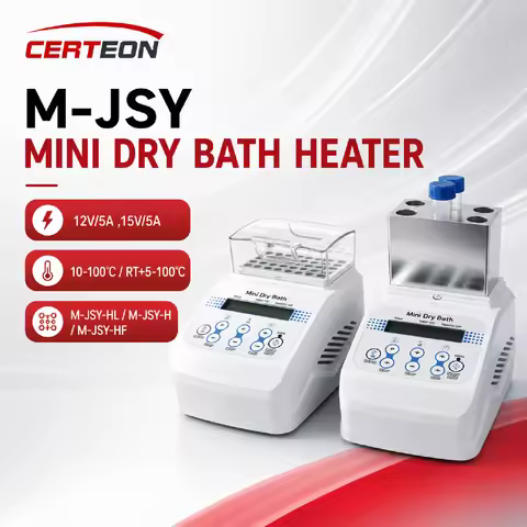 M-JSY Dry Bath Incubator Metal Bath Heater Cooler 10-100°C RT+5-100°C PCR DNA Protein Denaturation L