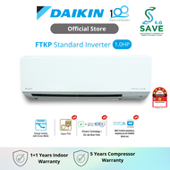 DAIKIN Standard Inverter Air Conditioner - FTKP R32 (1.0HP) FTKP28A / RKP28A-3WMY-LF