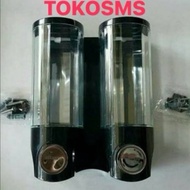 TOMBOL SAMPO HAND soap dispenser AUGUSTO BLACK double liquid soap dispenser AGUSTO BLACK SHAMPOO SHA