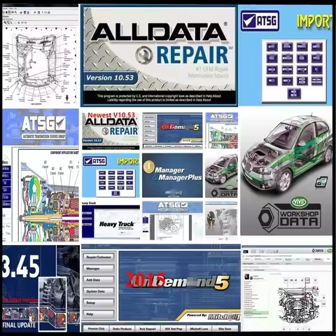 Alldata 10.53 +Auto data 3.45 + Mi.chell 2015 + ATSG +Vivid Workshop + ElsaWin ET.A 8.3 Auto Repair 