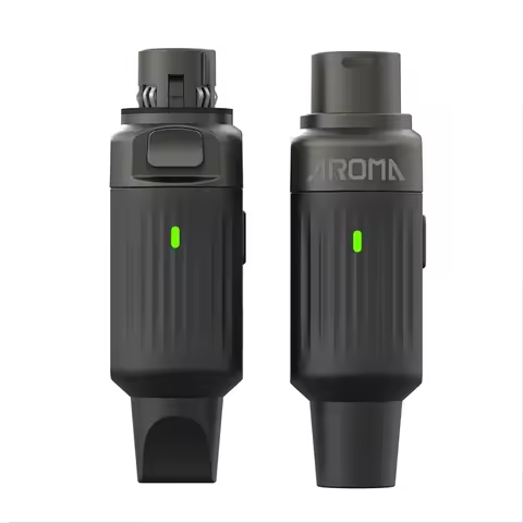 AROMA ARC2 Wireless Microphone System 7 Channels XLR Plug Mic Adapter Wireless UHF Dynamic Transmitt