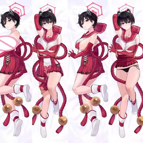 Blue Archive Kasuga Tsubaki Dakimakura 2WAY Hing Body Case Anime Pillow Cushion Cover Otaku Waifu