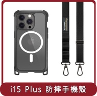 【MAGEASY】桃苗選品—iPhone 15 ODYSSEY STRAP 頂級超軍規防摔掛繩手機殼(支援MagSafe) iphone15 Plus 6.7吋（雙鏡頭）
