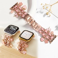 Chain Leather Pendant Watchband For Watch Strap series11 series10 series9 87654321,SE,Ultra, watch S