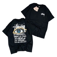 Kaos Stussy - tshirt stussy - kaos pria - tshirt pria - baju pria - kaos pria stussy ocular hitam